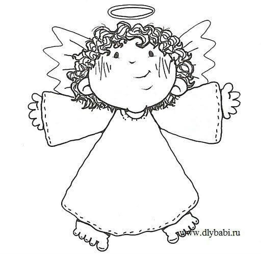 хранитель раскраска для детей ангел