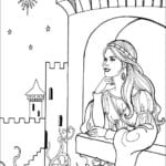 Принцесса Леонор раскраска бесплатно (19)