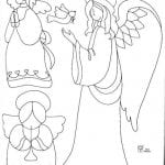 ангел хранитель раскраска для детей бесплатно
