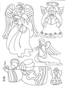 ангелов православные для детей раскраски