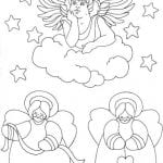 ангелов с крыльями красивые раскраски 1