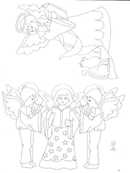 ангелы картинки для детей раскраски 1
