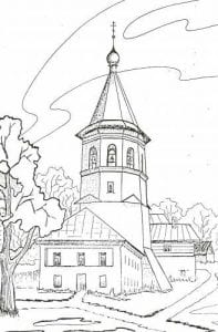 бесплатно чудеса божии раскраски церковь и храм православие 1