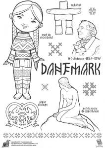 национальный-костюм-Дании-раскраска