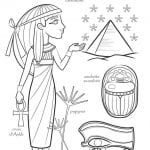 национальный-костюм-Египта-раскраска