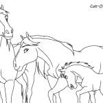 Rain Horse Coloring Page Coloring Panda with regard to Coloring Pages Of Spirit The Horse And Rain