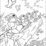Раскраска из мультфильма Бемби
