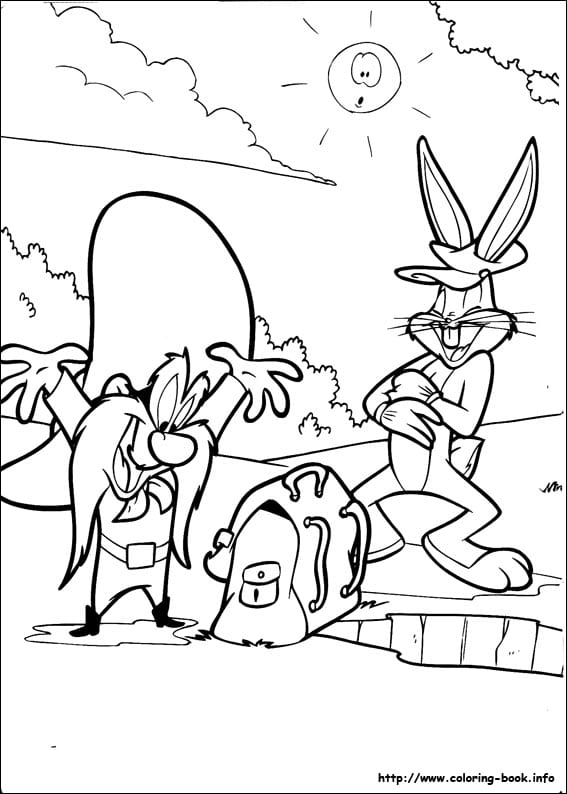Bugs Bunny раскраска (11)