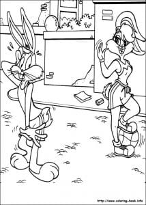 Bugs Bunny раскраска (14)