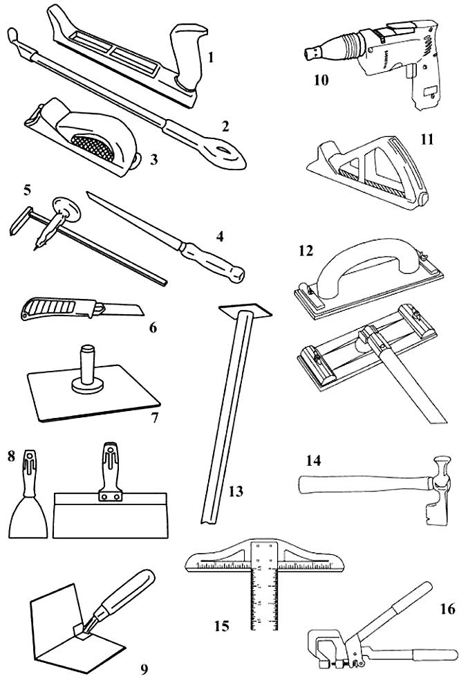 Инструменты столяра рисунок