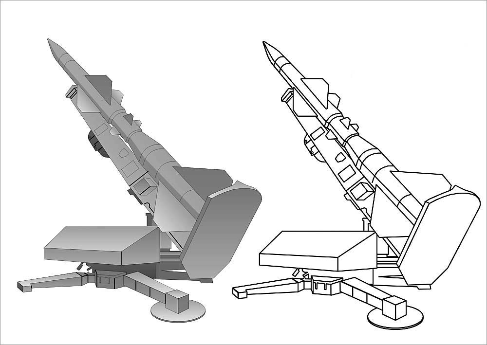 Ракетная установка рисунок