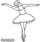 Балерины раскраски (10)