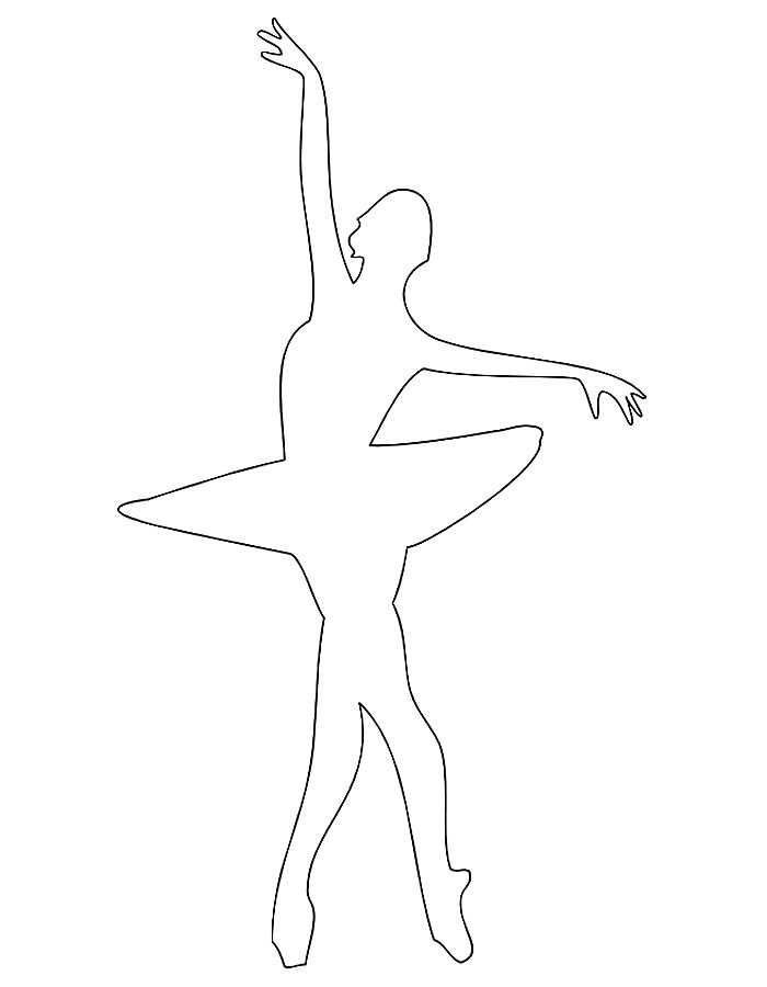 Балерины раскраски (17)