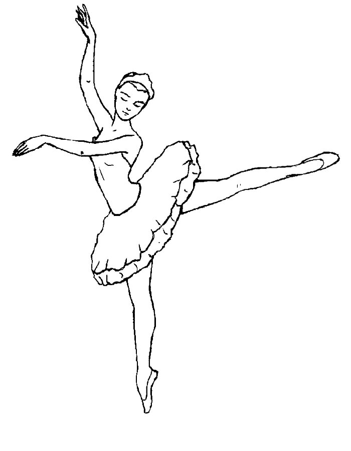 Балерины раскраски (2)