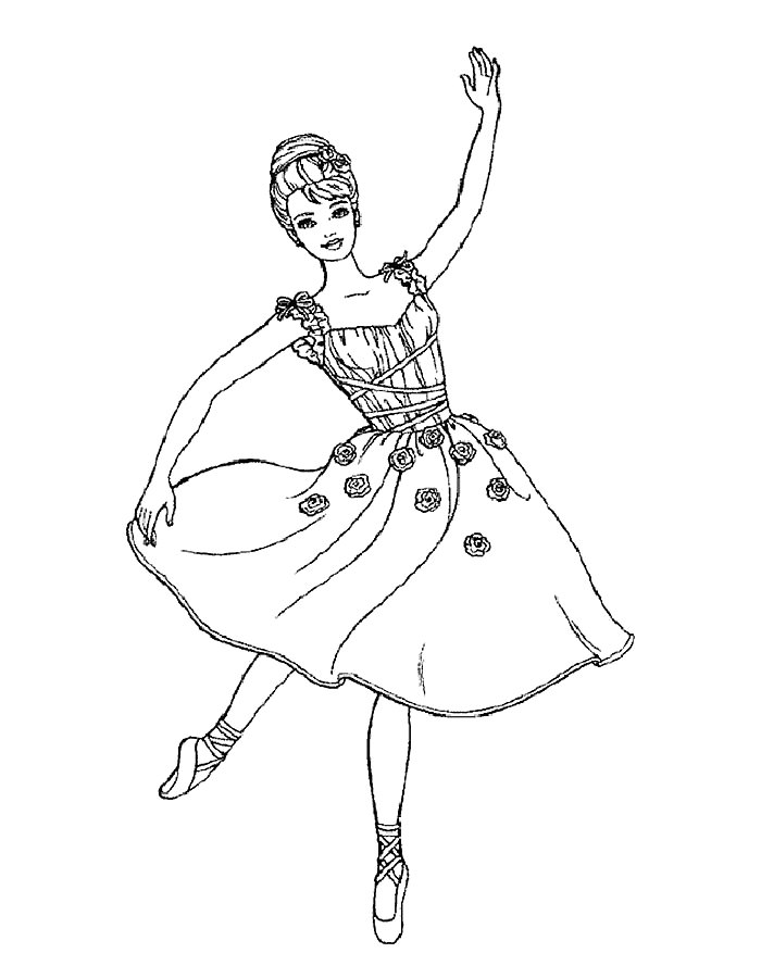 Балерины раскраски (28)
