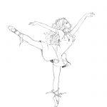Балерины раскраски (29)