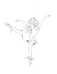 Балерины раскраски (29)