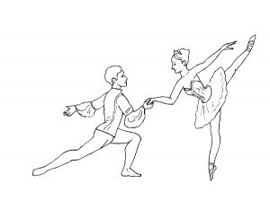 Балерины раскраски (30)