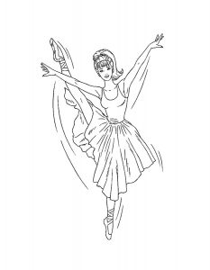 Балерины раскраски (32)