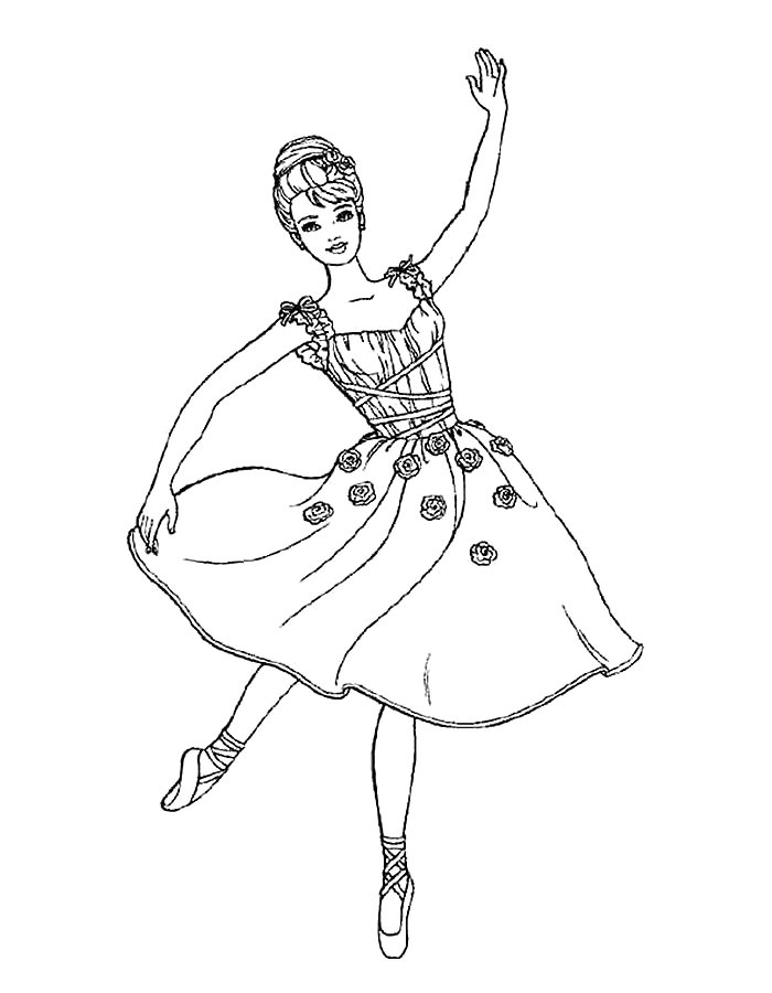 Балерины раскраски (33)