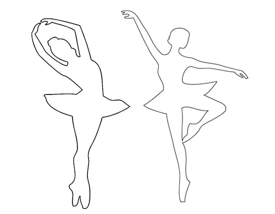 Балерины раскраски (9)