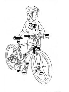 Велосипед картинки раскраски (12)
