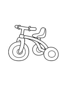 Велосипед картинки раскраски (14)