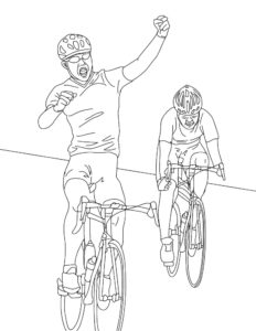 Велосипед картинки раскраски (15)