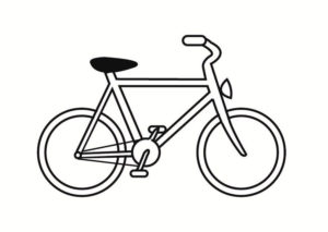 Велосипед картинки раскраски (20)
