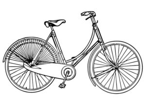 Велосипед картинки раскраски (3)