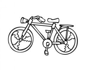 Велосипед картинки раскраски (32)