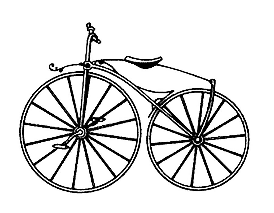 Велосипед картинки раскраски (33)