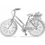 Велосипед картинки раскраски (34)
