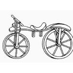 Велосипед картинки раскраски (35)