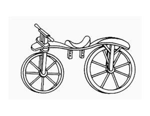 Велосипед картинки раскраски (35)
