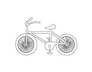 Велосипед картинки раскраски (37)