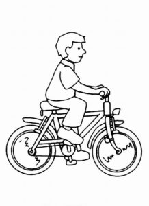 Велосипед картинки раскраски (42)