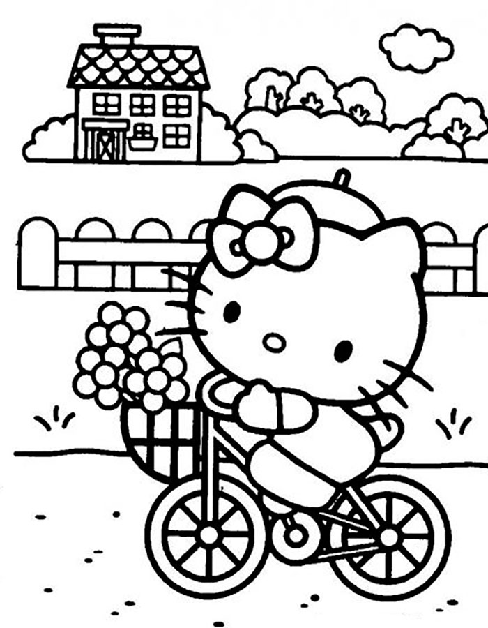Велосипед картинки раскраски (47)