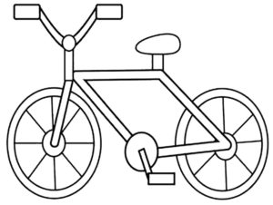 Велосипед картинки раскраски (49)