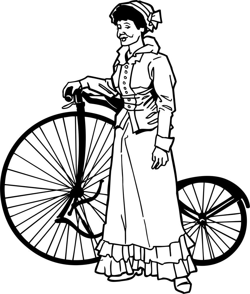 Велосипед картинки раскраски (50)