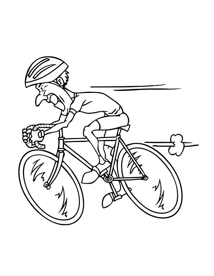 Велосипед картинки раскраски (51)