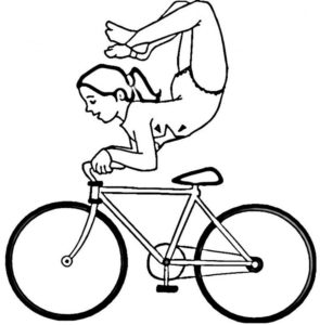 Велосипед картинки раскраски (57)