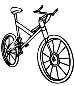 Велосипед картинки раскраски (61)