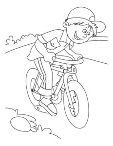 Велосипед картинки раскраски (67)