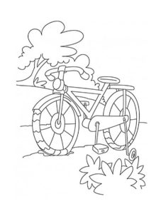 Велосипед картинки раскраски (7)
