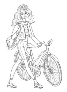 Велосипед картинки раскраски (8)