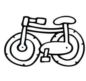 Велосипед картинки раскраски (9)