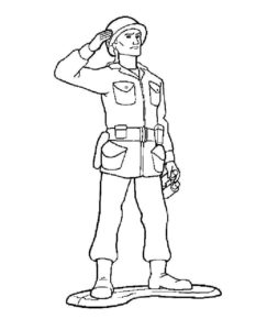 Военные солдаты картинки раскраски (10)