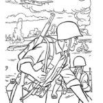 Военные солдаты картинки раскраски (3)