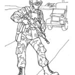 Военные солдаты картинки раскраски (6)